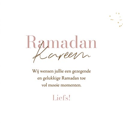 Stijlvolle Ramadan kaart halve maan goud ster watercolor 3