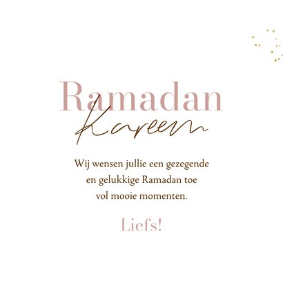 Stijlvolle Ramadan kaart halve maan goud ster watercolor 3