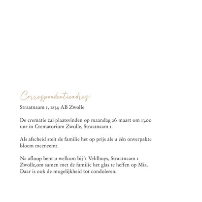 Stijlvolle rouwkaart collage vierkant met 6 foto's en naam 2