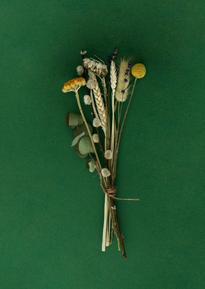 Stijlvolle sterktekaart met bloemen 2