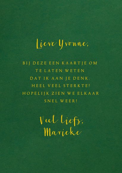 Stijlvolle sterktekaart met bloemen 3