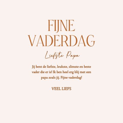 Stijlvolle vaderdagkaart fotocollage beige 3
