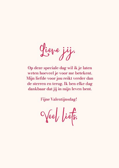 Stijlvolle Valentijnskaart maan en sterren 3