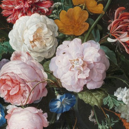 Stijlvolle verjaardagskaart met bloemen en leeftijd 65 2