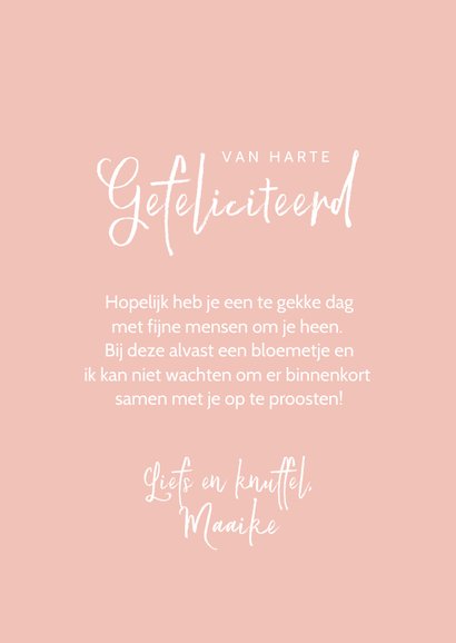 Stijlvolle verjaardagskaart met bloemen 3