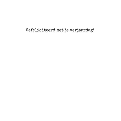 Stijlvolle verjaardagskaart met grappig gedicht 3