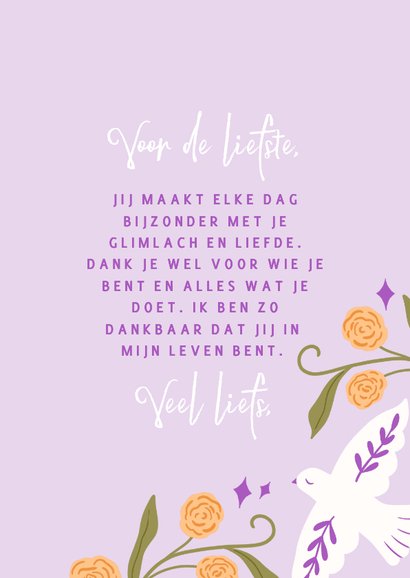 Stijlvolle wenskaart voor de liefste 3
