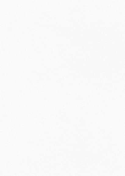 Stijlvolle witte rouwkaart met grote foto en rood kader Achterkant