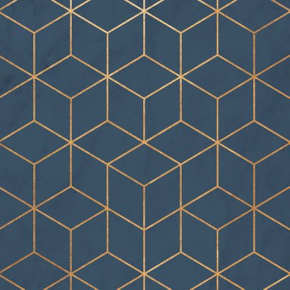 Stijlvolle zakelijke kerstkaart hexagon, marmer & typografie Achterkant