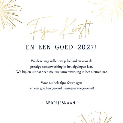 Stijlvolle zakelijke kerstkaart met fijne feestdagen en 2027 3