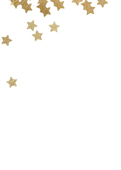 Stijlvolle zakelijke kerstkaart sterren goud zwart 2