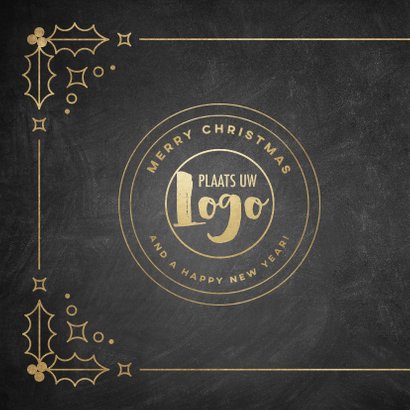 Stijlvolle zakelijke kerstkaart vintage Merry Christmas 2020 2