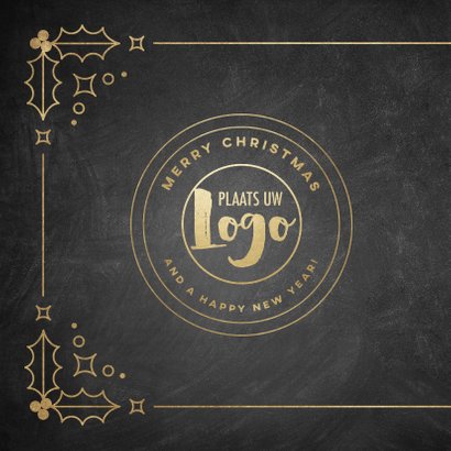 Stijlvolle zakelijke kerstkaart vintage Merry Christmas 2021 2
