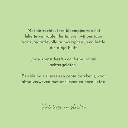Stilgeboren - maand mei bloem voor jongen en meisje 3