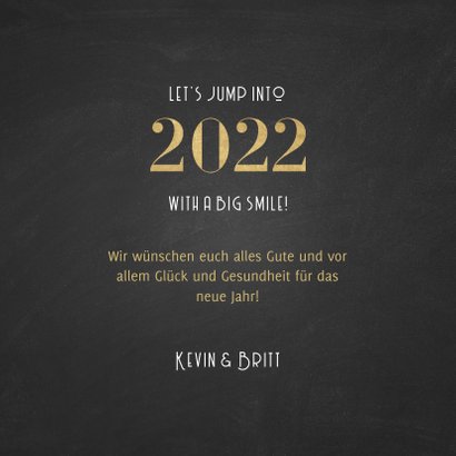 Stilvolle Neujahrskarte A Happy 2022 Foto innen 3