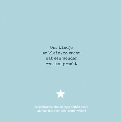 Stoer geboortekaartje jongen sterren 2