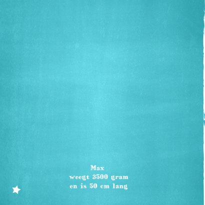 Stoer geboortekaartje met een lief jongetje 2
