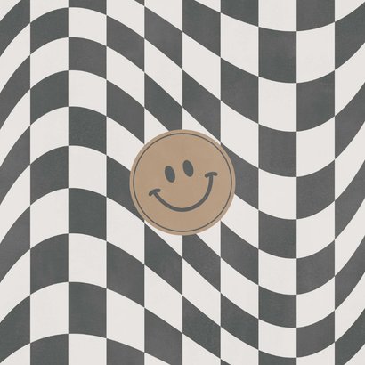 Stoere bedankkaart eerste communie stickers en blokjes Achterkant