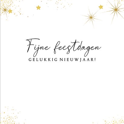 Stoere en stijlvolle kerstkaart met foto en sterren  3