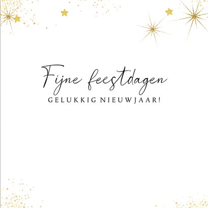 Stoere en stijlvolle kerstkaart met foto en sterren 3