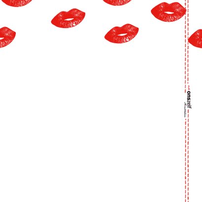 Stoere geslaagd kaart in rood met witte kusjes 2