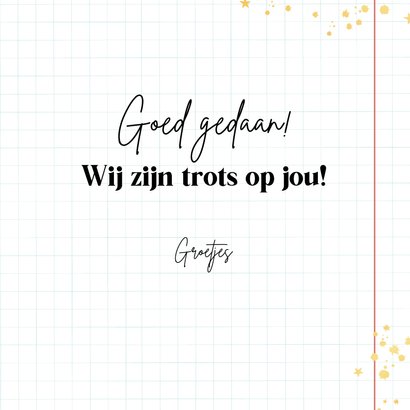 Stoere geslaagd kaart Yes you did it goud 3