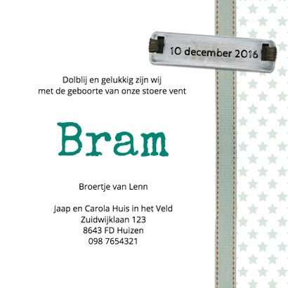 Stoere jongen VW geboorte 3