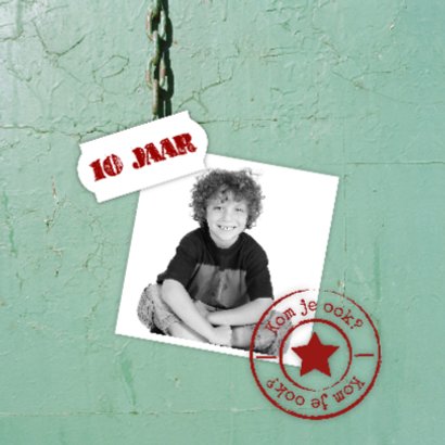 Stoere kaart met 4 foto's-isf 2