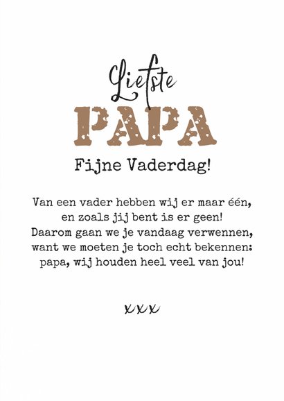 Stoere vaderdagkaart hout sterren foto's liefste papa 3