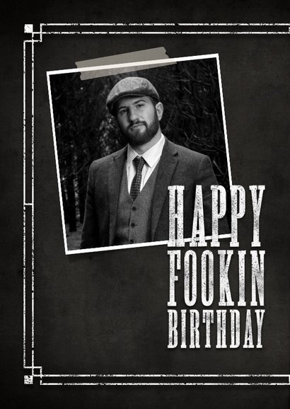 Stoere verjaardagskaart Happy Fookin Birthday 2