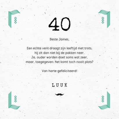 Stoere verjaardagskaart man cheers verjaardag typografie 3