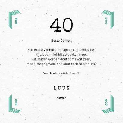 Stoere verjaardagskaart man cheers verjaardag typografie 3