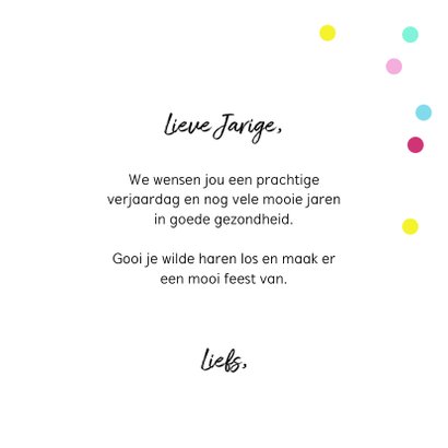 Stoere verjaardagskaart tijger met bloemen en confetti 3