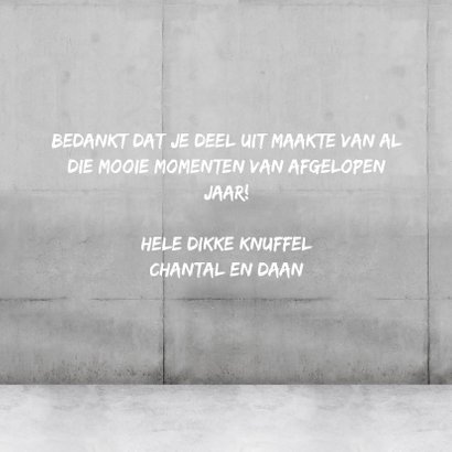 Stoere vierkante nieuwjaarskaart 2020 met neon 3