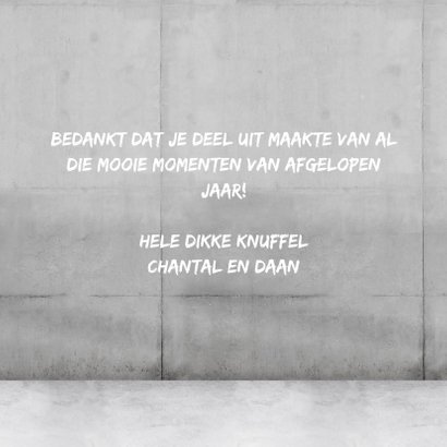 Stoere vierkante nieuwjaarskaart 2021 met neon 3