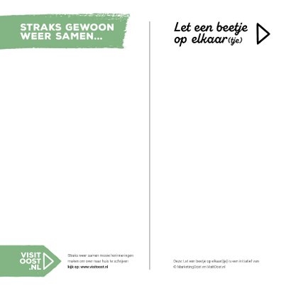 Straks weer samen lekker buiten spelen vierkant 3
