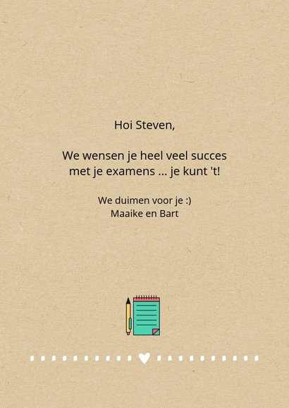 Succes Don't panic but keep working 3