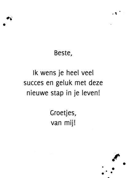 Succes heleboel geluk 3