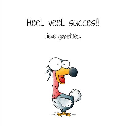 Succes kaart dodo - You can dodo it! 3