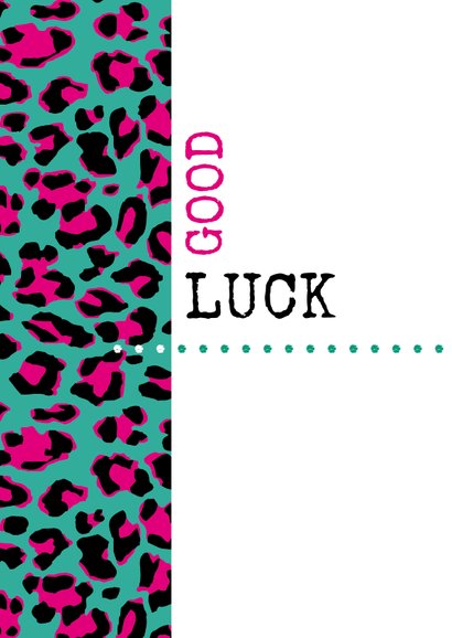 Succes Typografisch met luipaardprint 2