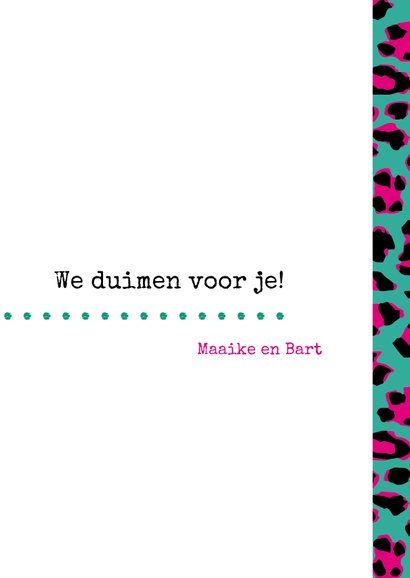 Succes Typografisch met luipaardprint 3