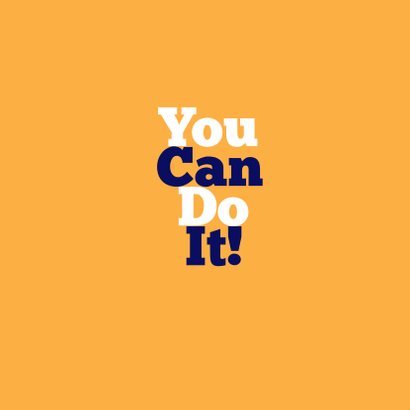 Succeskaart You Can Do It! 2