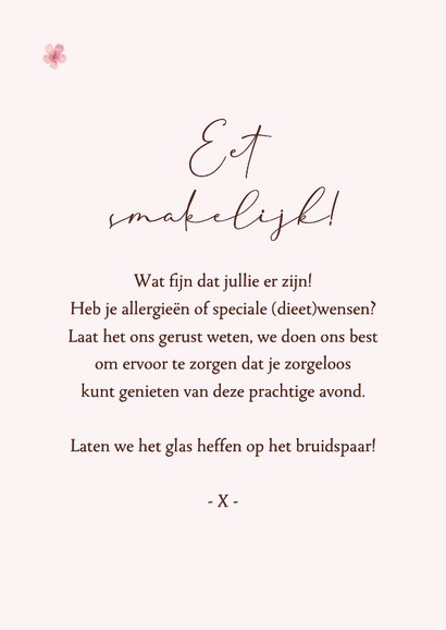 Tafelschikking lente bruiloft kersenbloesem romantisch 3