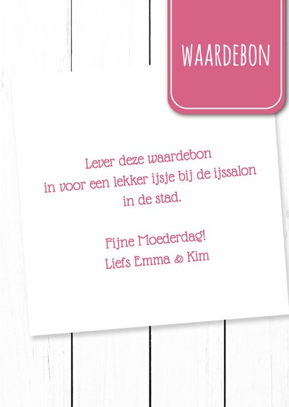 Tegoedbon voor mama 3