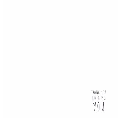 Thank you, zwarte kaart 3