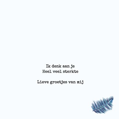THINKING OF YOU - Bladeren 3
