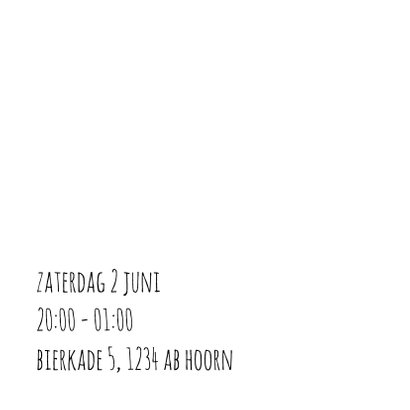 Tijd voor een feestje kaart 2