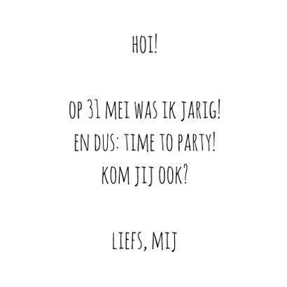 Tijd voor een feestje kaart 3