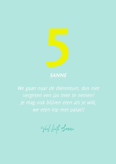 Tijdschrift kinderfeest Meisje x jaar 3