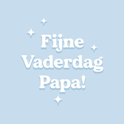  Trendy blauwe vaderdagkaart fijne Vaderdag typografisch 2